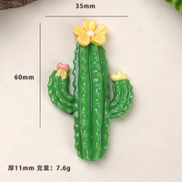 Breloques en résine de cactus gelée, mini décorations florales, accessoires DIY pour coque de téléphone et pince à cheveux