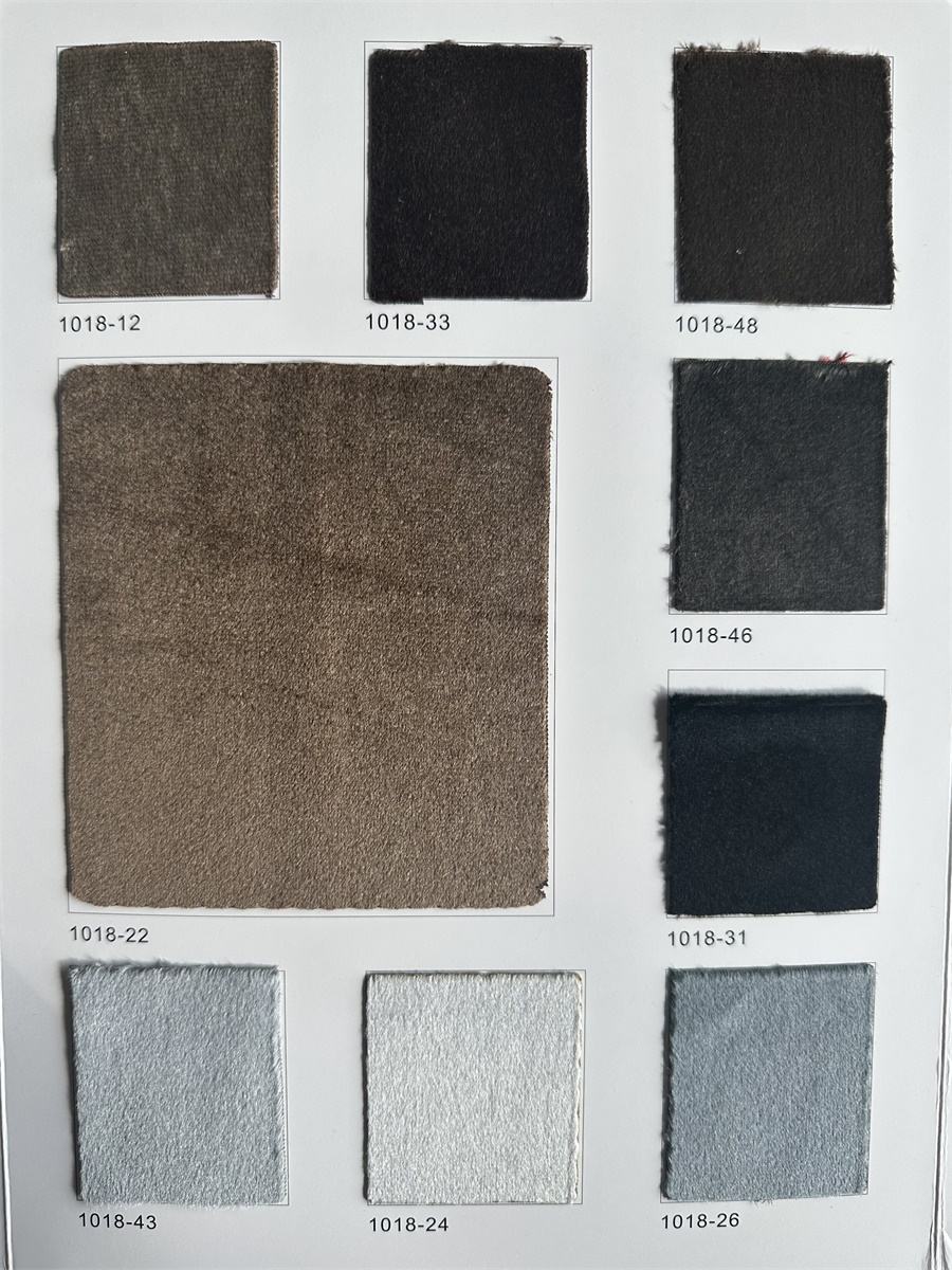 Plain Italian Velvet Colour Card(Sheen Feel)