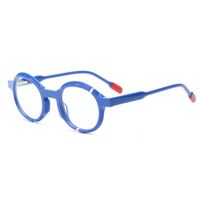 Modèle SC5513 Lunettes pour adolescents Monture en acétate Montures de lunettes Lunettes rondes de haute qualité Logo personnalisé Lunettes pour adolescents