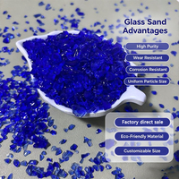 Média filtrant en verre cristallin, sable de verre concassé pour la filtration des piscines, des aquariums et des eaux usées