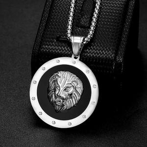 Hip-hop Fashion Stainless Steel 18K Gold-plated <strong>lion</strong> Head <strong>Pendant</strong>, Elegant and Personalized Necklace, Birthday Gift - Product Image 5