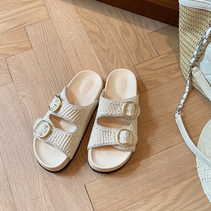 Sandalias de Mujer con Plataforma Tejida de Paja, Verano 2026, Chanclas Casuales con Aumento de Altura para Uso en Exteriores - Product Image 5