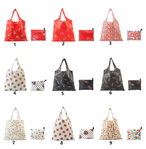 Bolsa de Compras Plegable Ecológica de Gran Capacidad con Logotipo Personalizado, Fabricada con Nylon Ripstop Reciclado y Correa para el Hombro - Product Image 5