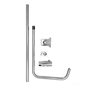 Barra de ducha para baño, soporte para cabezal de ducha de acero inoxidable cepillado, montaje en pared, altura ajustable de 68-105 cm, opción de diferentes colores - Product Image 2