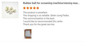 Sfere di Pulizia per Setaccio <span class=keywords><strong>Vibrante</strong></span> in Gomma Siliconica Resistente all'Usura, Palline Rimbalzanti 16mm-50mm Marca JINGWEI - Product Image 5