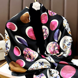 Pañuelo de Seda Chifón de Lujo de 90*180cm, Nuevo Diseño, Suave y Liso, Estampado, Chal Extendido para Mujer, Ideal para la <span class=keywords><strong>Playa</strong></span> o para la <span class=keywords><strong>Cabeza</strong></span> - Product Image 6