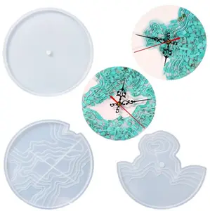 13749 Handgemachte DIY Crafts Epoxy Sea Island Uhr Silikon harzform