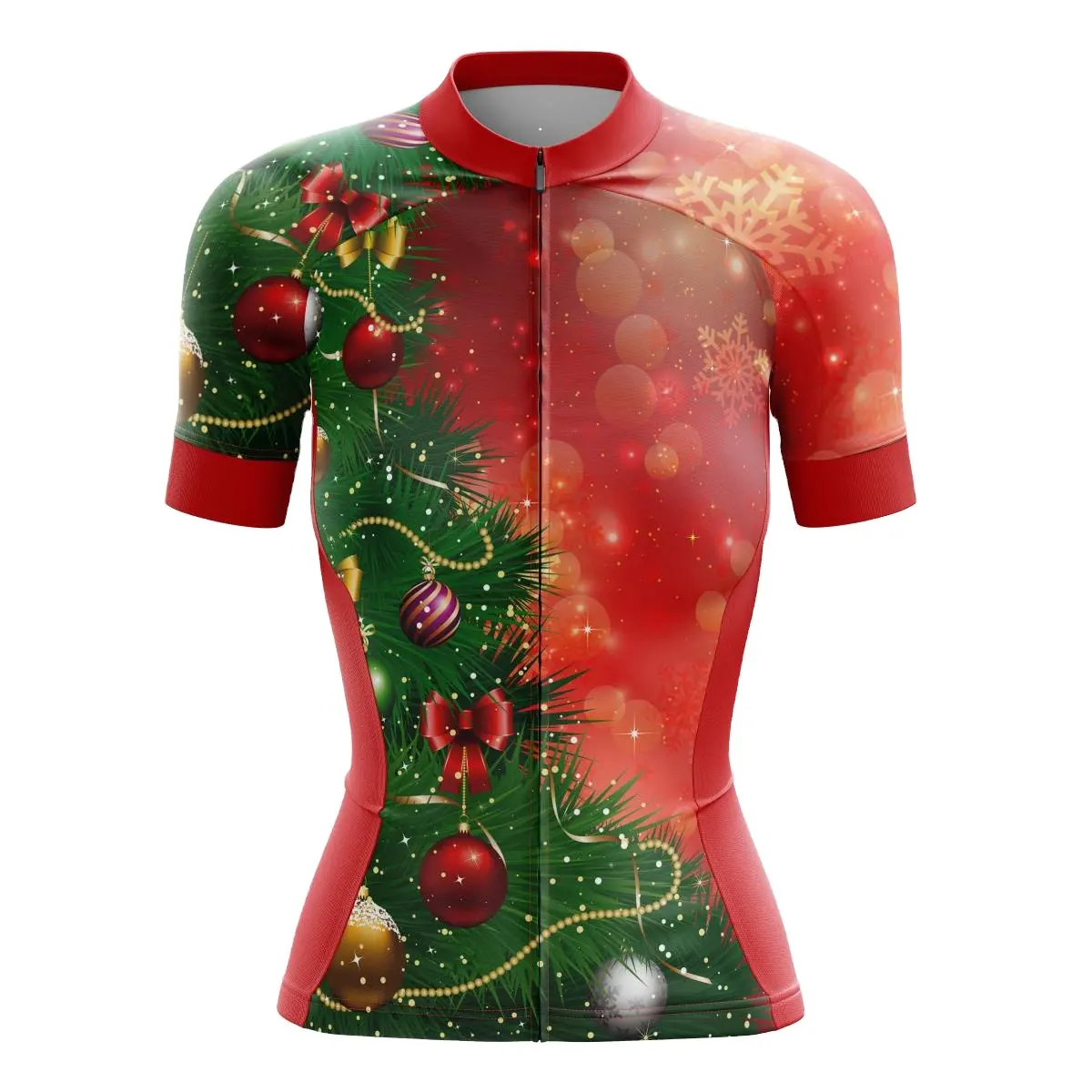 HIRBGOD Womens Summer Coolmax Cycling Jersey Gradient Color Cyclist Shirt Design Full Zipper Bike Jersey Bicycle Clothing