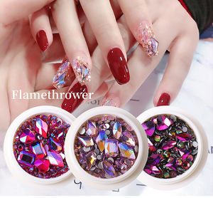 Adornos de Uñas con Diamantes Mixtos, Cristales Irregulares de Base Plana, Acrílicos, para Decoración de Manicura, Accesorios para Arte de Uñas - Product Image 3