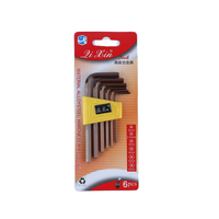Jeu de douilles hexagonales métriques 1.5mm-10mm Outil à main en forme de L personnalisable OEM à six angles pour l'assemblage de meubles
