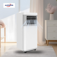 Climatiseur portable Airwens 9000 BTU à faible bruit, économe en énergie, avec roues faciles à déplacer et télécommande