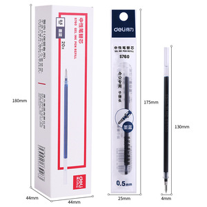 Recambio de Bolígrafo de Gel Deli S760, Tinta Azul de 0.5 mm, para Oficina y Escuela - Product Image 3