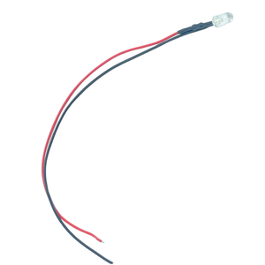 12V F5 rõ ràng Ống Kính mát màu trắng 7000-9000K với điện trở bên ngoài 20cm 26AWG pre-có dây <span class=keywords><strong>LED</strong></span> - Product Image 4