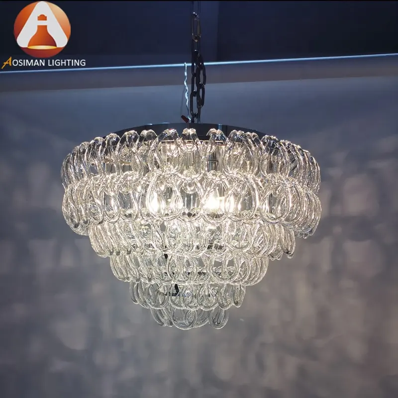Moderno lusso decorativo Villa ritest edificio soggiorno Lobby lampadario di cristallo