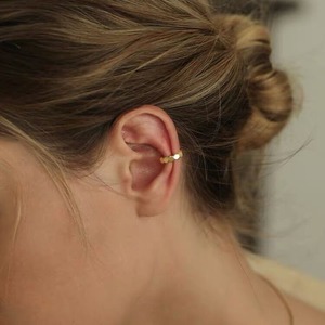 S925 Sterling Silver Trendy Geometric Ear <b>Cuff</b> <b>Earrings</b> for Women Asymmetry Design with Zircon Gold Plating Party Wedding - Product Image 2