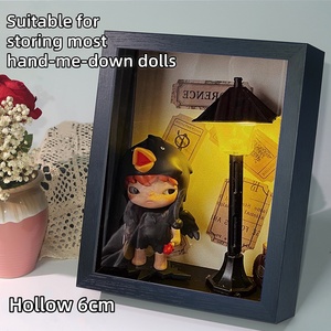 15.2*20.3cm Khung hộp bóng gỗ 6cm Khung hộp sâu đen trắng khung hộp rỗng - Product Image 5