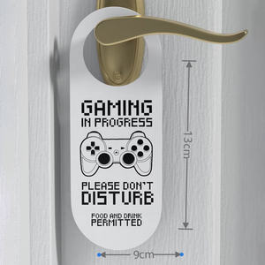 Panneau de porte pour enfants Veuillez ne pas déranger la plaque de porte <span class=keywords><strong>en</strong></span> bois pendant le <span class=keywords><strong>jeu</strong></span> GAMING in PROGRE - Product Image 4