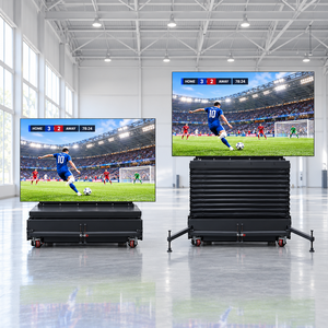 Pantalla LED móvil P3 para exteriores sobre ruedas, pantalla de video LED reutilizable para alquiler en eventos deportivos, pantalla resistente al viento para transmisión en vivo de puntuaciones en exteriores - Product Image 3