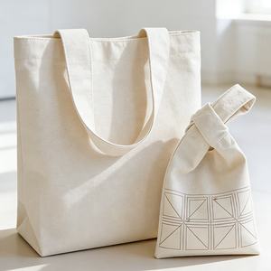 Sac à main carré en toile de coton doux, style japonais <span class=keywords><strong>et</strong></span> coréen, avec nœud, imprimé intégral, taille personnalisée, sac de shopping décontracté - Product Image 6