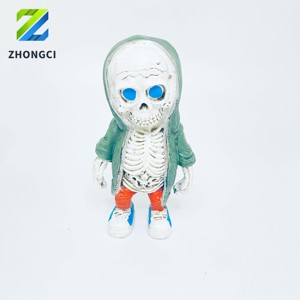 Ensemble de 4 figurines décoratives sur le thème d'Halloween bleu clair, édition de collection, vente directe d'usine avec une réduction significative - Product Image 4