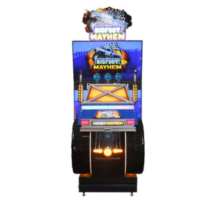 Machine de course d'arcade de luxe <span class=keywords><strong>BIGFOOT</strong></span> Mayhem, double écran, véhicules tout-terrain, siège de conduite à mouvement, jeux à pièces - Product Image 2