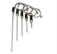 Sensor de Temperatura Tipo Sonda PT100, Termistor, Termopar Tipo K, Tipo E, Cu50, Sonda de Acero Inoxidable Impermeable