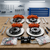 Nouveau kit de freinage surdimensionné 18Z à 4 pots et 6 pistons en aluminium à fixation directe pour Accord, Prado, Outback, Mustang