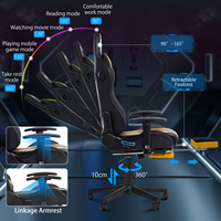 Chaise de jeu de luxe Scorpion avec RGB, 1 pièce, livraison gratuite