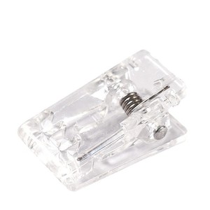 Zhongchang Acrylic <b>Spring</b> <b>Clips</b> 50 Mm Transparent White Office Stationery <b>Clips</b> For Photo And Paper Fixing - Product Image 3