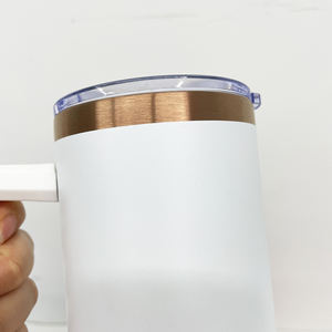 US New Arrived 20pack 20oz Polvo mate Chapado en cobre Taza de café de viaje al aire libre Vasos <span class=keywords><strong>Camper</strong></span> Cup con tapa deslizante Pajita para láser - Product Image 5