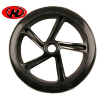 Landau poussette roue 200mm bébé chariot voiture roues 8 pouces PU pare-chocs voiture roue de rouleau