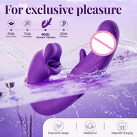 3-in-1 Sex-Vibrator Dildo Realistischer Zungen-Leck- und Klatschvibrator Weibliche Masturbation Klitoris G-Punkt Vibratoren Sexspielzeug für Frauen