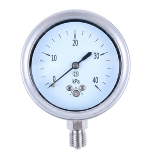 Manomètre industriel étanche en acier inoxydable, jauge de vide Absilete pour systèmes d'air comprimé - Product Image 3