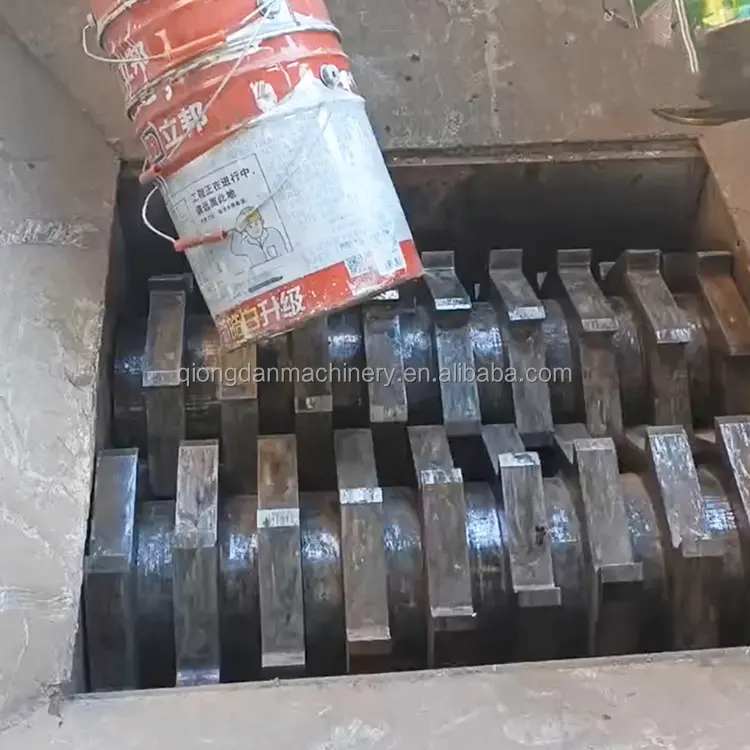 Пластиковые деревянные стеклянные детали пластиковые Двойной Вал измельчитель для продажи пластиковый измельчитель для стального материала