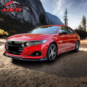 ลิ้นกันชนหน้าสำหรับ Honda Accord 2021-2022 IKON V2 ลายคาร์บอนไฟเบอร์ สปอยเลอร์ 4 ชิ้น ดิฟฟิวเซอร์ ป้องกันกันชนหน้า - Product Image 3