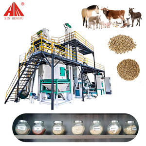 Ligne de production de meuleuses d'aliments HNHF 9KWH320 avec broyeur et mélangeur et granulés et refroidissement et emballage - Product Image 4