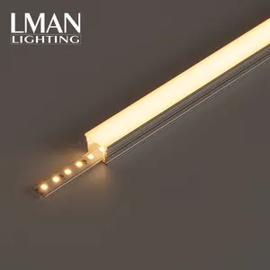 Sıcak satış alüminyum Led difüzör kanal 17*13mm köşe Led şerit kanalları kapalı için dekor aydınlatma LED profil
