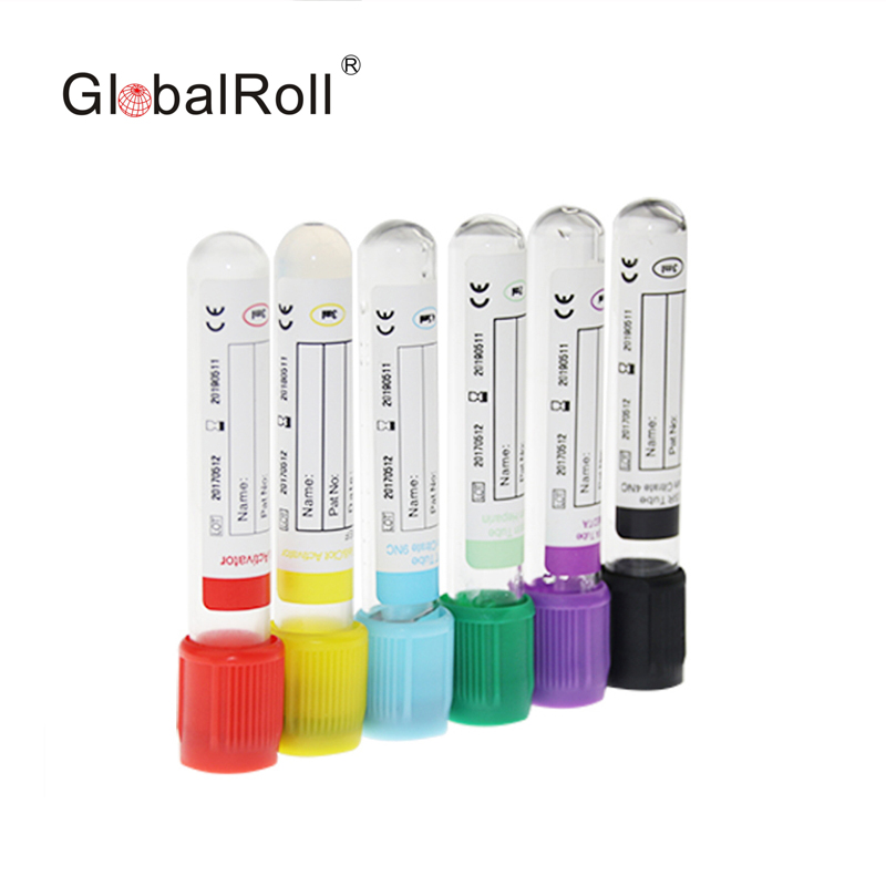 good price hangzhou rollmed globalroll glass pet 5ml 10ml edta k2 k3 vacuum blood sample collection test tubes