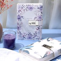Carnet de budget A6 personnalisable avec couverture en cuir, reliure rechargeable, journal, agenda quotidien avec serrure à combinaison, cahier de travail