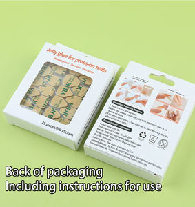 Alat cat kuku, tekan pada kuku, perekat Super kuat, lem Jelly kertas coklat Royal, pita dua sisi kedap air - Product Image 5