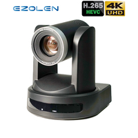 Équipement de studio TV EZOLEN UVX410K-USH, caméra PTZ avec zoom optique 10x, USB3.0, système de vidéoconférence et de conférence audio 4K