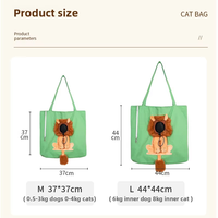 Sacs à bandoulière en toile de coton de style classique pour chat et chien, grande capacité 12 oz, avec bouton-pression pour petits animaux, pour les sorties