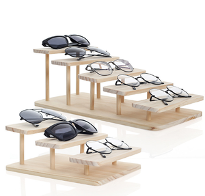 Factory Hot Sale Wooden display rack show glasses stand display Sunglasses display props