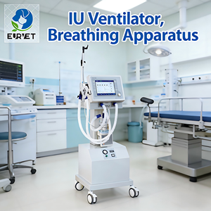Ventilador Veterinario EURVET para UCI, Pantalla LCD de 10.4 Pulgadas, Múltiples Modos de Respiración, <span class=keywords><strong>Aparato</strong></span> de Respiración Veterinaria - Product Image 1