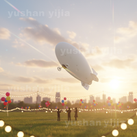 Nouveau Design 2026 Dirigeable Gonflable Étanche à l'Air, Télécommandé, pour Affichage Publicitaire Extérieur