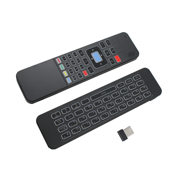 T3 T3C Air Mouse With Gyroscope Remote Control 2.4G Wireless Fly Airmouse Support IR Learning Qwerty Keyboard for Smart TV Box