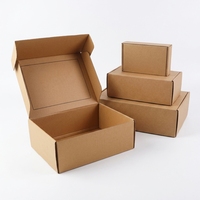 Boîte d'emballage en carton kraft découpée à l'emporte-pièce, personnalisable avec logo, pelliculage mat, doublure en éponge recyclable, pliable à plat, pour chaussettes