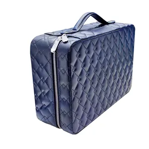 Custom LOGO Travel PU Leather PVC Zip Lock Velvet Ziplock Jewellery Box And Bag Bag Jewelry Bags For Jewelry