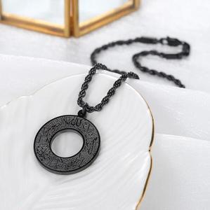 Inspire-Collar personalizado para hombre, joyería islámica, caligrafía musulmana, colgador de coche Ayatul Kursi con cadena de cuerda - Product Image 6