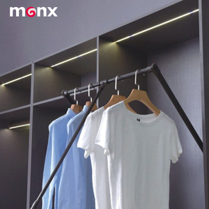 Prix d'usine : Support de <span class=keywords><strong>penderie</strong></span> relevable pour chambre à coucher, accessoire de rangement pour placard, organisateur de vêtements, quincaillerie de <span class=keywords><strong>penderie</strong></span>, cintre de levage - Product Image 3
